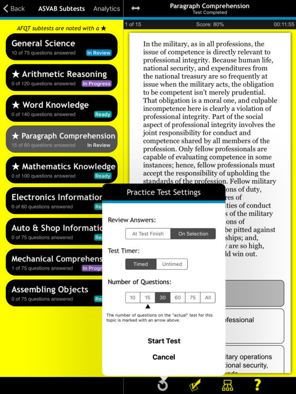 ASVAB Practice For Dummies on the App Store