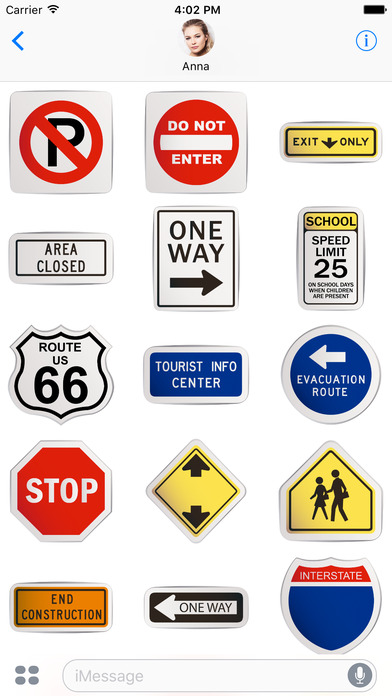 Road Signs Stickers screenshot 2