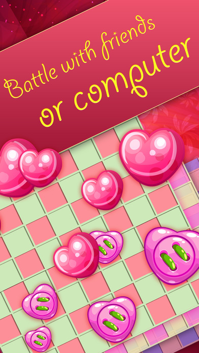 Checkers Board Challenge Heart Game Pro screenshot 2