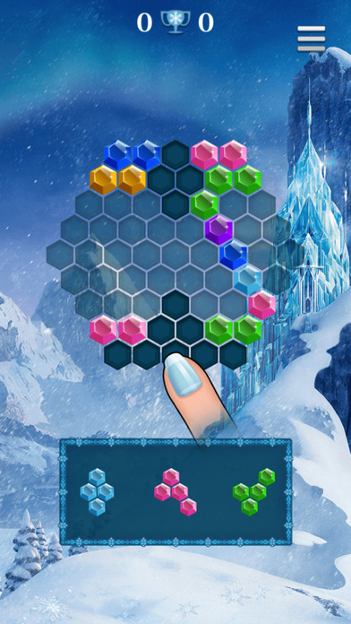 冰雪六角拼拼 - 根本停不下来的放置类游戏 screenshot 2