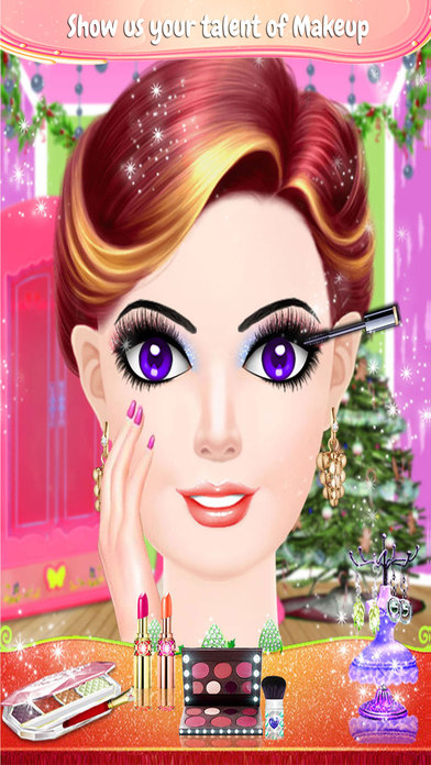 Christmas Party Hair Salon & Spa : Hairstyle Games screenshot 2