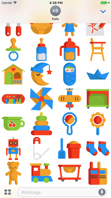 Toddlers Stickers - Emoji For Young Parents screenshot 3