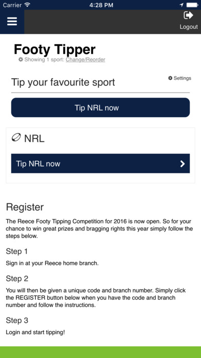 Reece Tipping NRL NZ screenshot 3