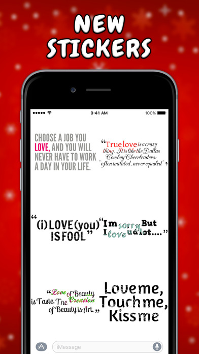 Love Quotes Stickers! screenshot 2
