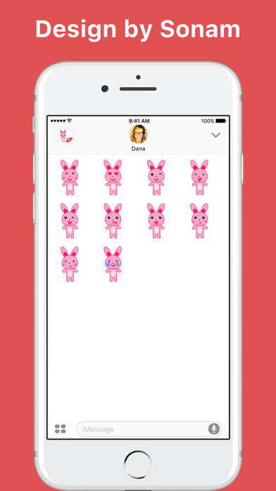 Ms Pinky Bunny stickers by Sonam screenshot 2