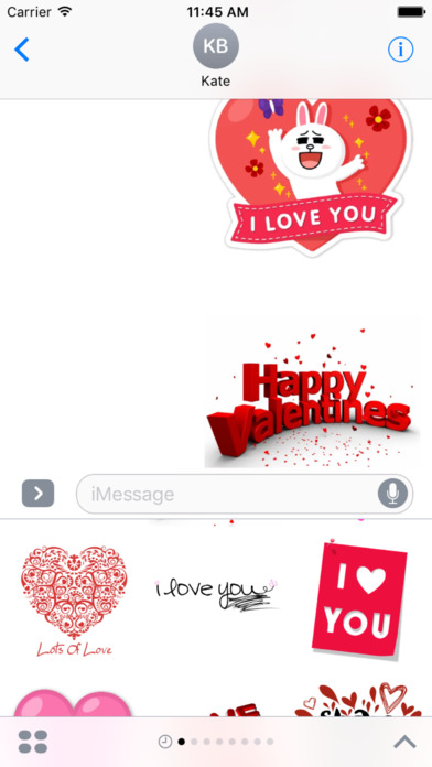 Valentine Love Stickers for iMessage screenshot 3