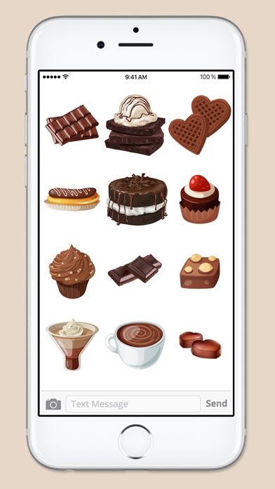 Chocoholic Chocolate Lover Sticker Pack screenshot 3