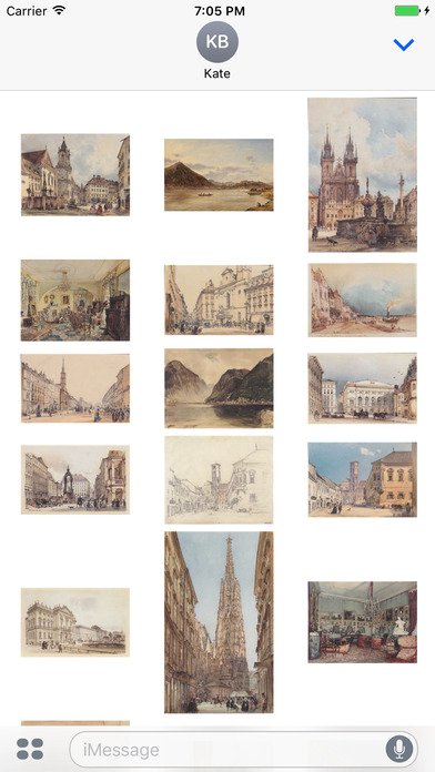 Rudolf Von Alt Artworks Stickers screenshot 3