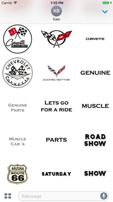 Classic Corvette Stickers screenshot 3