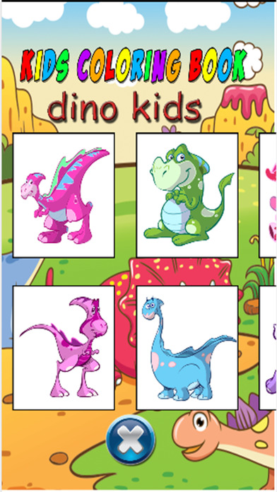 Coloring book dino kids screenshot 2