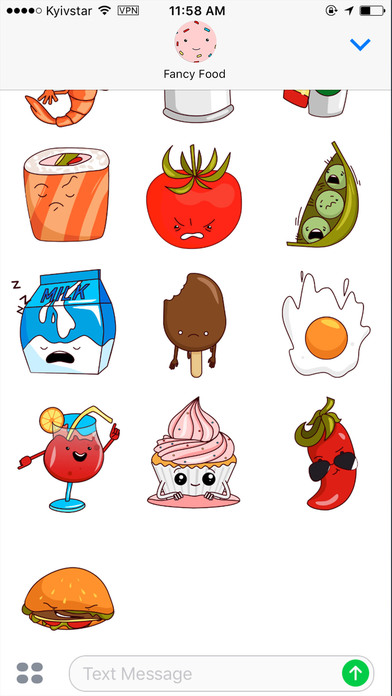 Fancy Food - Animated Stickers Fruits & Vegetables screenshot 4
