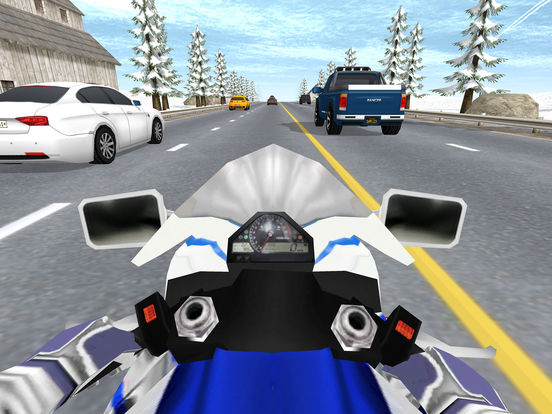 Traffic Rider 3D. шоссе быстрая трафик игра гонки для iPad
