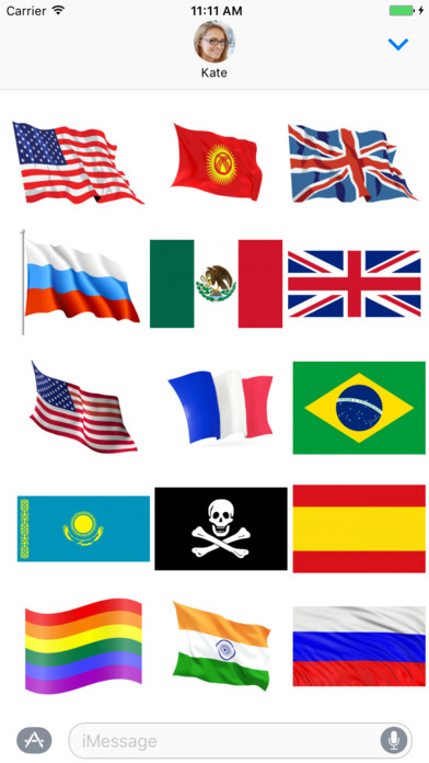 Flags of the World Sticker Pack screenshot 3
