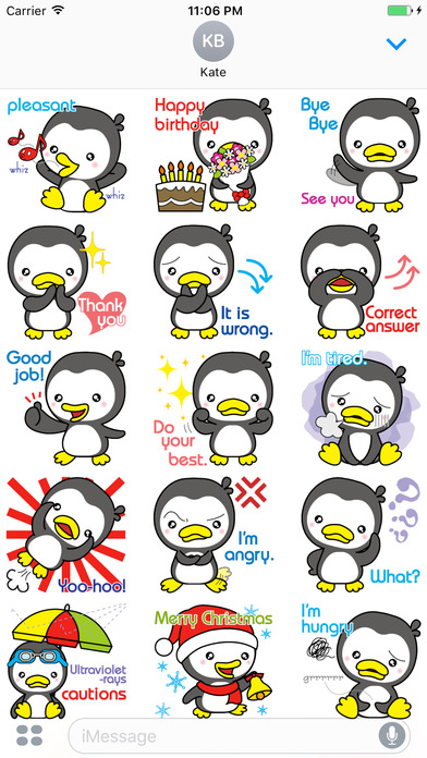 Penguin Chat Stickers screenshot 2
