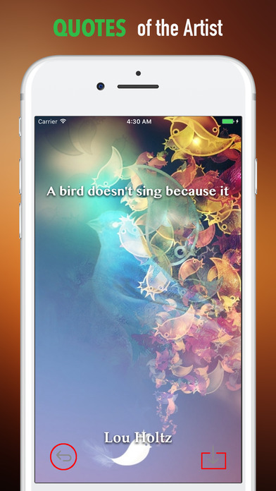 Bird and Flower HD- Quotes and Art screenshot 4