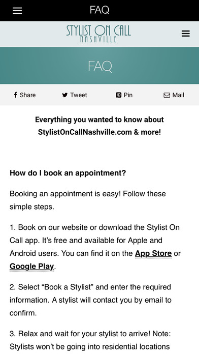 Stylist On Call Mobile screenshot 3
