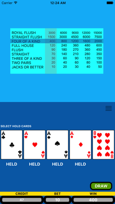 Amiable Poker - Double your win like in Casino screenshot 3