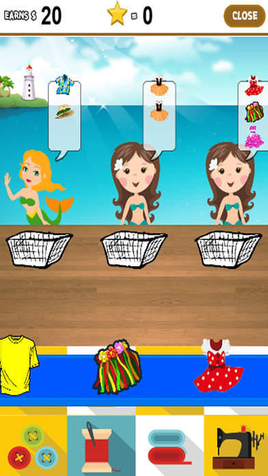 Fashion Shop Games Fun Page Mermaid Version screenshot 2