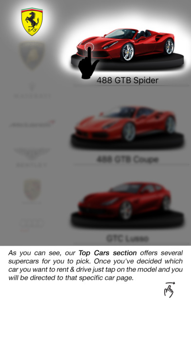 Real Luxury - Top Rental Car, Tour in Ferrari screenshot 2