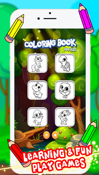 Animal Coloring Book Kids Games screenshot 2