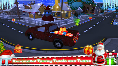Santa Gift Delivery Truck Highway Driver screenshot 4