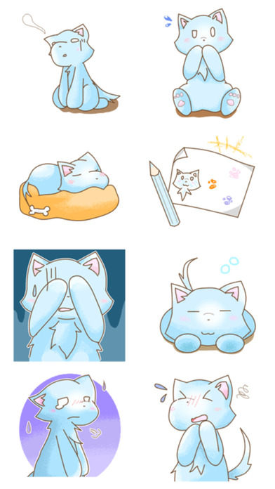 Ice Cat > Stickers! screenshot 4