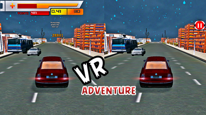 VR Snow Car Racing :  Free Driving Adventure screenshot 4