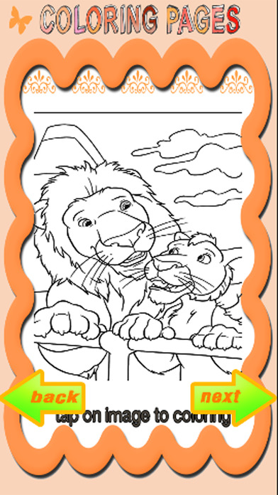 Kids Coloring Book Page Zoo Game Edition screenshot 2