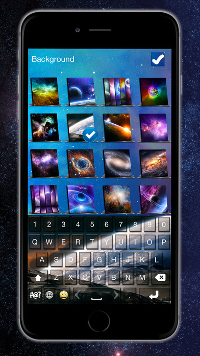 Space Keyboard: Galaxy Themes & Emoji Art screenshot 3