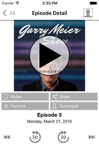 Garry Meier Show screenshot 3