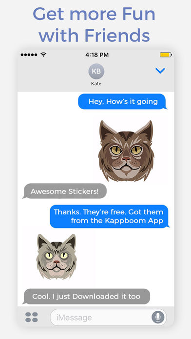 Cat Heads Emoji Stickers screenshot 2
