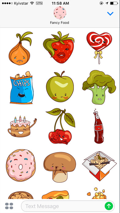 Fancy Food - Animated Stickers Fruits & Vegetables screenshot 2