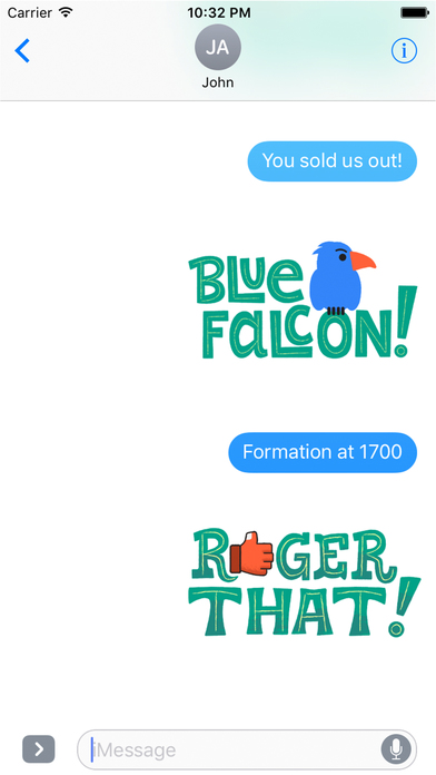 Blue Falcon Stickers screenshot 3