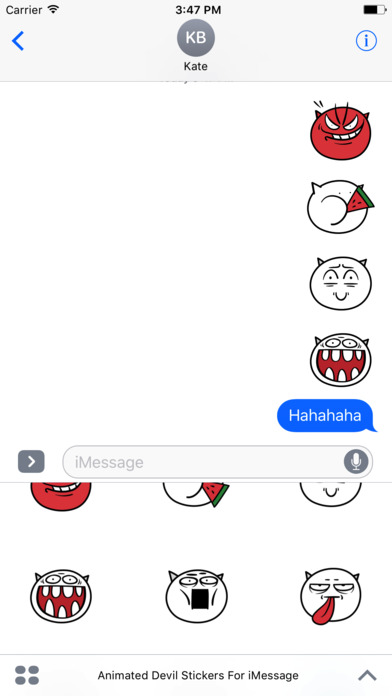 Animated Devil Emoji Stickers For iMessage screenshot 4
