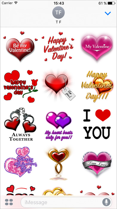 Valentine's Day Heart Stickers screenshot 2