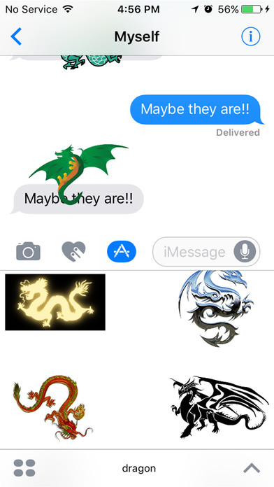 Dragons : Cute, Dark, Scary Stickers screenshot 2