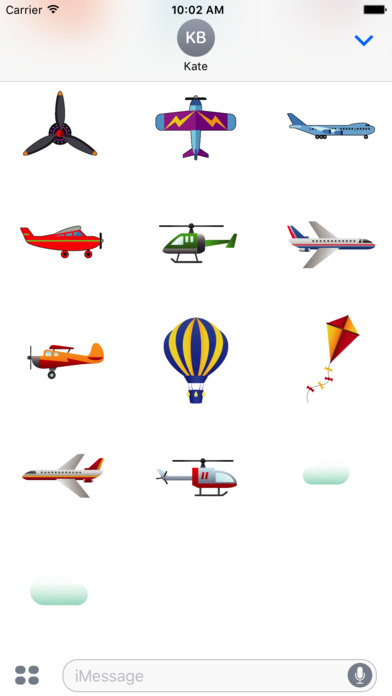 Animated Airplane Stickers screenshot 3
