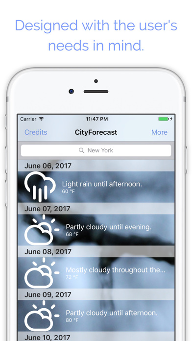 CityForecast - Weekly Weather Forecasts screenshot 3