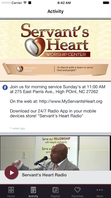 Servant's Heart Radio screenshot 2