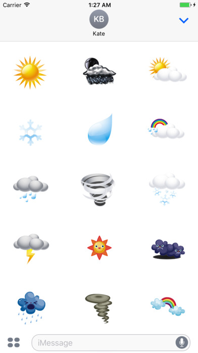 WeatherMojis - The Weather Stickers screenshot 2