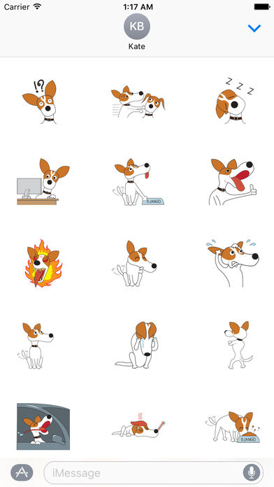 Jack Russel Terrier - Cowboy Dog Sticker screenshot 2