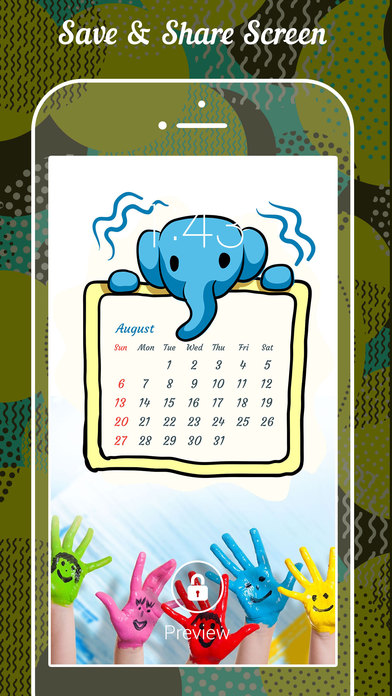 Lock screen Calendar Themes screenshot 4