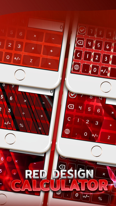 Calculator Keyboard Themes For Red Color screenshot 2