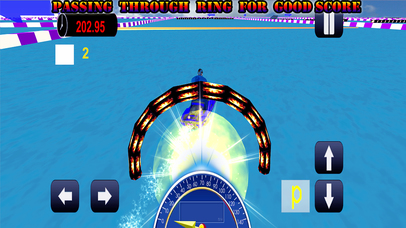 Floating Water Power Boat Racing Simulator in Sea screenshot 2