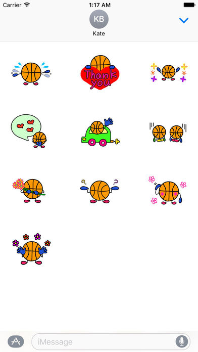 Play Basketball Emoji Stickers screenshot 3