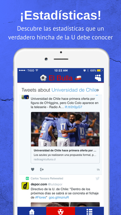 El Bulla -  Futbol de La U - Universidad de Chile screenshot 3