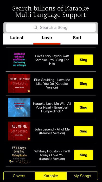 Karaoke Music - Sing, Record, Save on Microphone screenshot 2