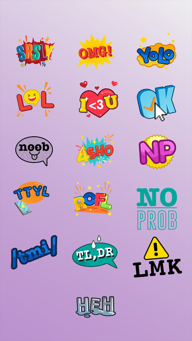 Net Lingo Stickers screenshot 2