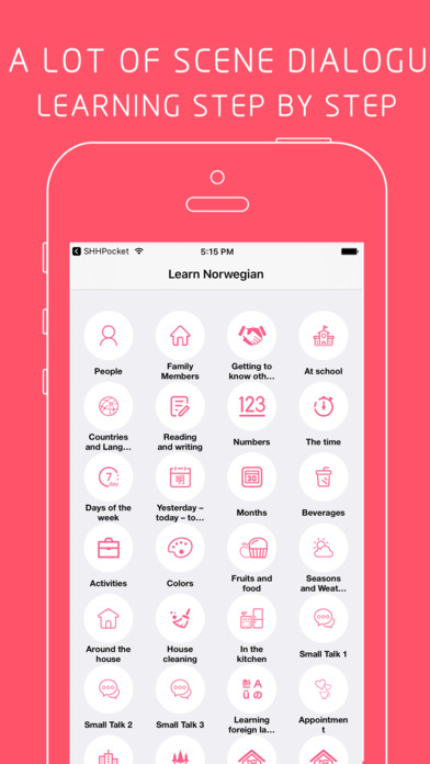 Norwegian-Norwegian App for  Learning Norwegian screenshot 2