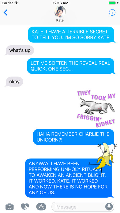 Charlie the Unicorn Stickers screenshot 4